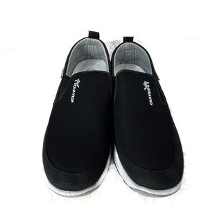 CNA-Trop Black Slip-on‎ Loafers Canvas Shoes Men's UK45 US11